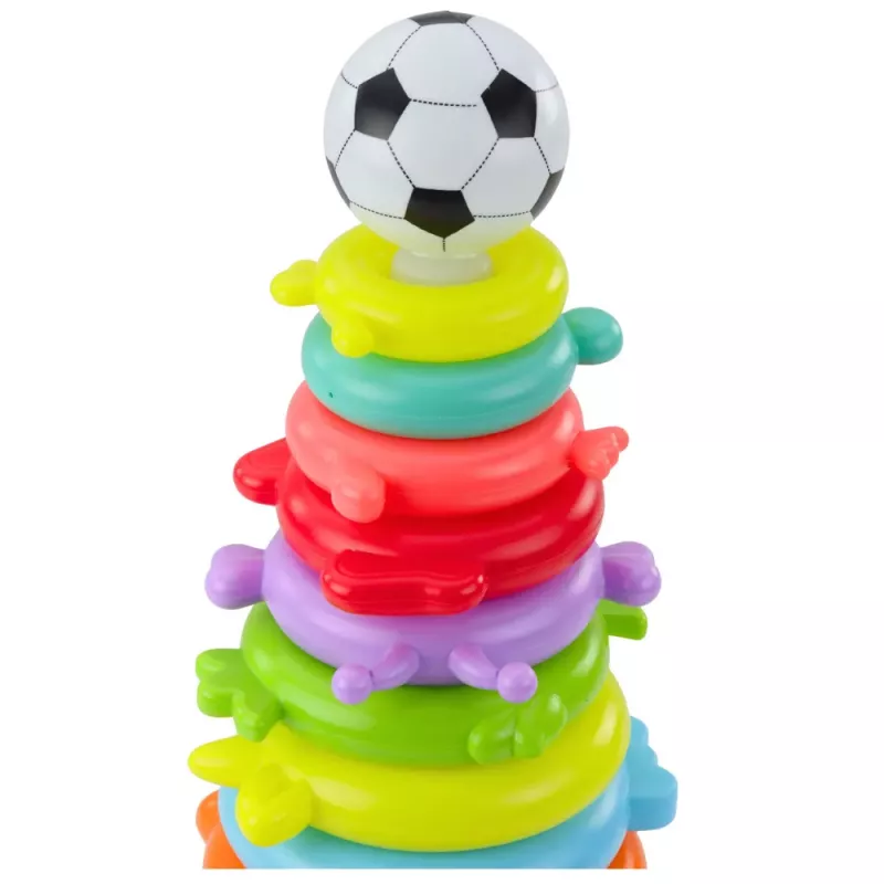 LEAN TOYS Puzzle piramidal educativo con pegatinas 13 niveles multicolor
