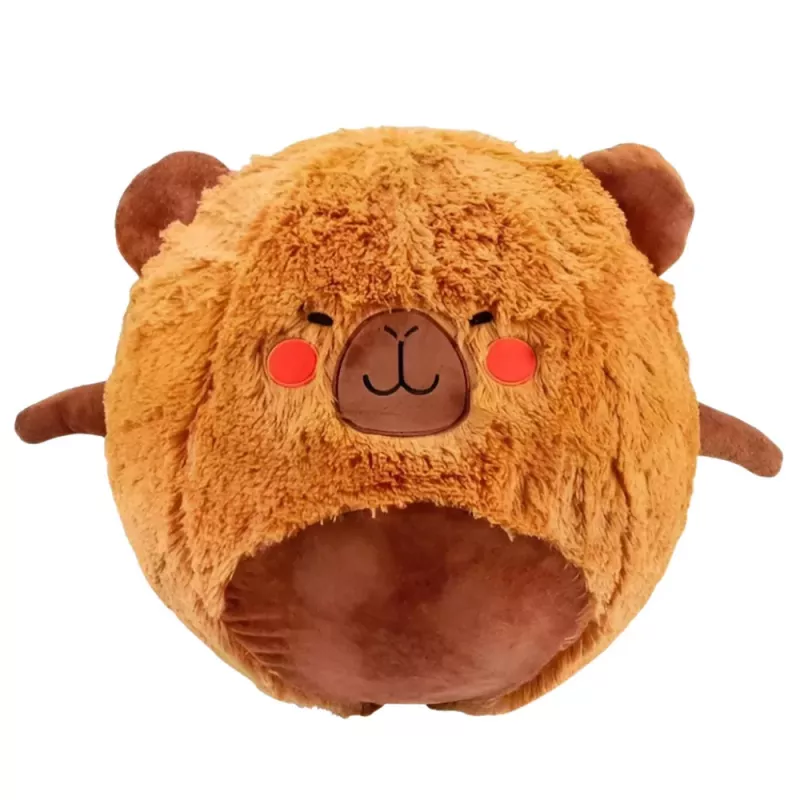 LEAN TOYS Pelota saltarina capibara de peluche creciente marrón bomba 50 cm