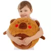 LEAN TOYS Pelota saltarina capibara de peluche creciente marrón bomba 50 cm