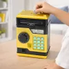 LEAN TOYS Caja fuerte electrónica cajero automático con luz y sonido, código PIN, dorado