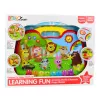 LEAN TOYS Tablero de aprendizaje interactivo mundo animal instrumentos piano