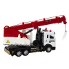 LEAN TOYS Camión con grúa, cabina de metal, pluma ajustable, sistema de luz y sonido
