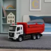 LEAN TOYS Camión volquete con cabina de metal, caja móvil, luces y sonidos