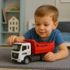 LEAN TOYS Camión volquete con cabina de metal, caja móvil, luces y sonidos