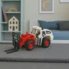 LEAN TOYS Carretilla elevadora con horquillas de metal, luces y sonidos ajustables