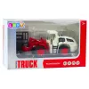 LEAN TOYS Carretilla elevadora con horquillas de metal, luces y sonidos ajustables