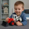 LEAN TOYS Vehículo de obra excavadora bulldozer cuchara de metal móvil luces sonidos