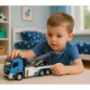 LEAN TOYS Camión grúa vehículo de remolque cabina de metal luces sonidos