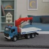 LEAN TOYS Camión grúa con cabina de metal, luces y sonidos