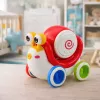LEAN TOYS Tambor de caracol interactivo para montar, musical educativo, rojo