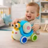LEAN TOYS Tambor de caracol interactivo para montar, musical, educativo, azul