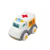 LEAN TOYS Set coches de ciudad para niños pequeños, propulsión, elementos móviles, luces, sonidos