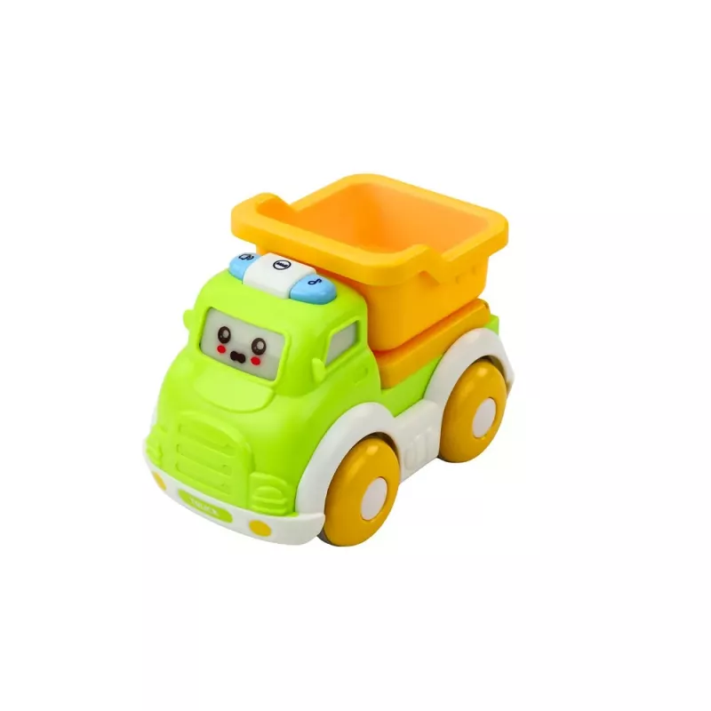LEAN TOYS Set coches de ciudad para niños pequeños, propulsión, elementos móviles, luces, sonidos