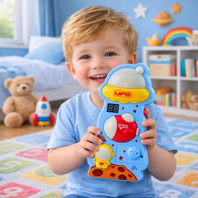 LEAN TOYS Tablero interactivo sensor de altura luces sonidos