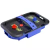LEAN TOYS Mesa de air hockey juego de habilidad para niños discos 43x26 cm
