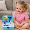 LEAN TOYS Set de belleza peluquería de mascotas maleta mochila 16 uds.