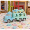 LEAN TOYS Camión grúa de rescate juguete educativo clasificador con coches bloques pastel plástico BIO