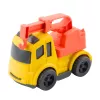 LEAN TOYS Set vehículos de obra: coches, hormigonera, camión con gancho, BIOPlastic