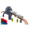 LEAN TOYS Parque de dinosaurios tren eléctrico con luces y sonidos 76 cm