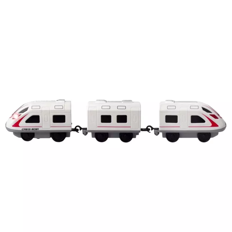 LEAN TOYS Tren eléctrico interactivo con túnel, volcán y dinosaurios, 95 cm