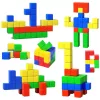 LEAN TOYS Set bloques magnéticos para niños puzzle multicolor 32 uds.