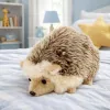 LEAN TOYS Peluche suave y tierno erizo marrón 16cm