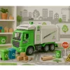 LEAN TOYS Camión de basura City luces sonidos verde