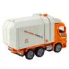 LEAN TOYS Camión de basura City luces sonidos naranja