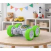 LEAN TOYS Coche todoterreno acrobático con control remoto 360° verde 1:32