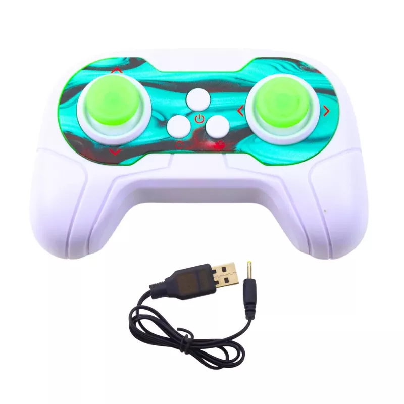 LEAN TOYS Coche todoterreno acrobático con control remoto 360° verde 1:32