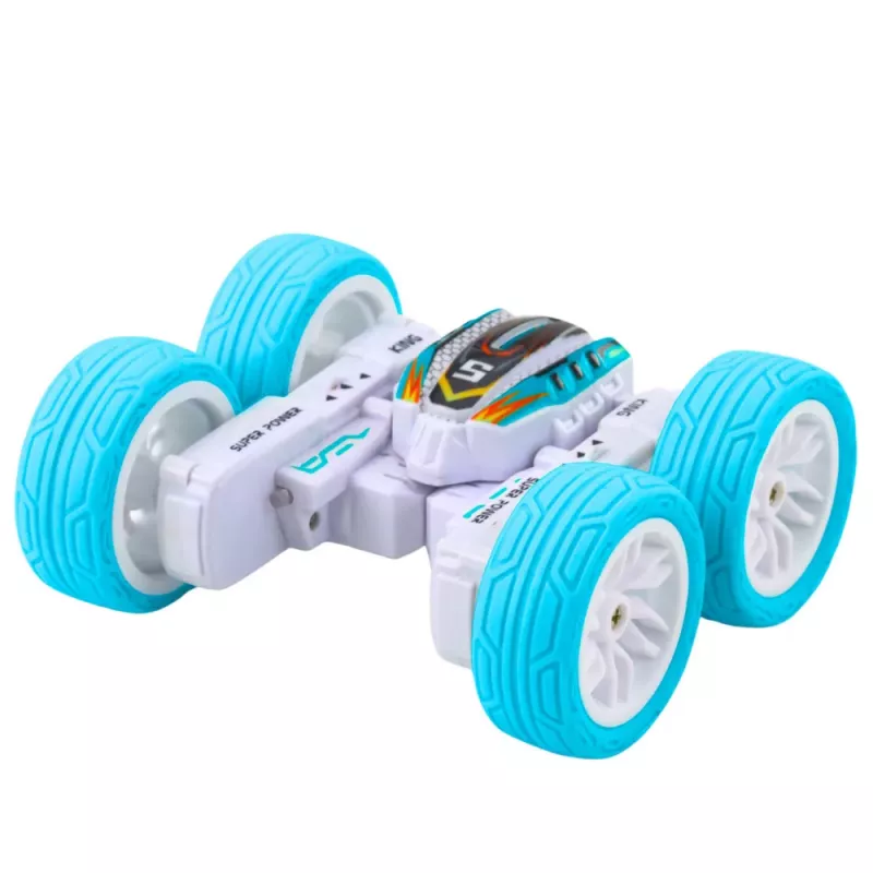 LEAN TOYS Coche todoterreno acrobático con control remoto 360° azul 1:32