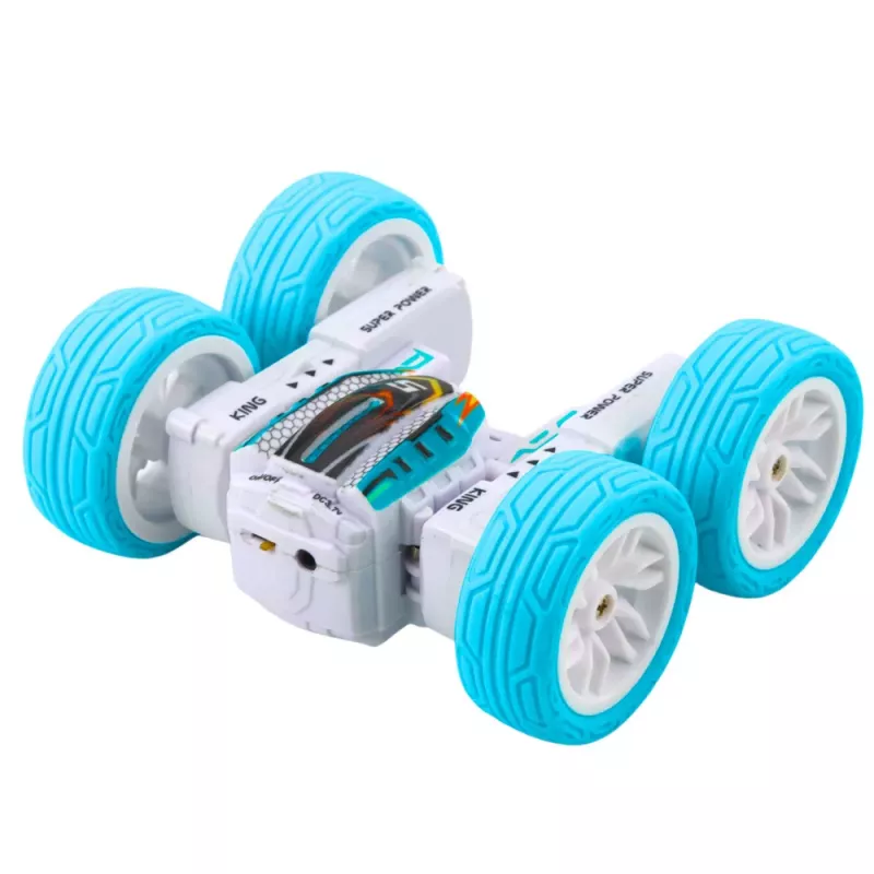 LEAN TOYS Coche todoterreno acrobático con control remoto 360° azul 1:32