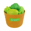 LEAN TOYS Set clasificador de frutas y verduras para cortar, 34 piezas