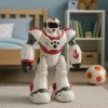 LEAN TOYS Robot RC interactivo con control remoto 16 funciones luces sonidos rosa