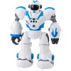 LEAN TOYS Robot RC interactivo con control remoto 16 funciones luces sonidos azul