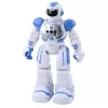 LEAN TOYS Robot educativo con mando a distancia RC habla baila luces sonidos azul