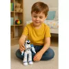 LEAN TOYS Robot educativo con mando a distancia RC habla baila luces sonidos azul