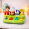 LEAN TOYS Juguete educativo interactivo para niños pequeños - Animales de granja pop-up