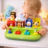 LEAN TOYS Juguete educativo interactivo para niños pequeños - Animales de granja pop-up