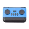 LEAN TOYS Coche deportivo eléctrico con control remoto y estación de carga azul