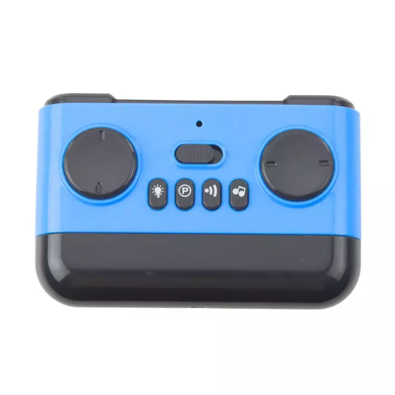 LEAN TOYS Coche deportivo eléctrico con control remoto y estación de carga azul