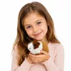 LEAN TOYS Cobaya peluche realista con pelo suave marrón 12 cm
