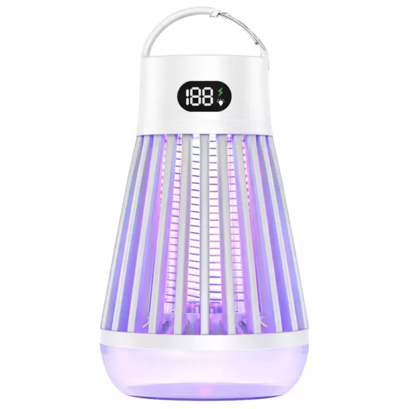 LEAN Lámpara eléctrica matamoscas UV luz blanca 20W 80m²