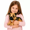 LEAN TOYS Peluche perro pastor alemán mascota 25 cm
