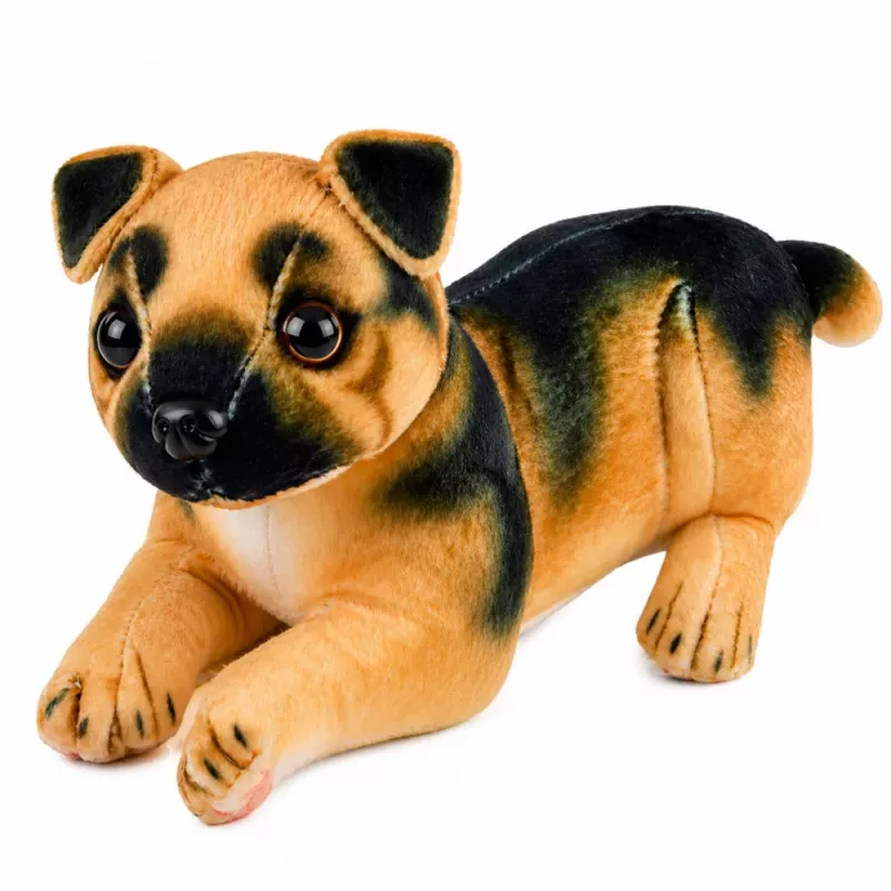 LEAN TOYS Peluche perro pastor alemán mascota 25 cm