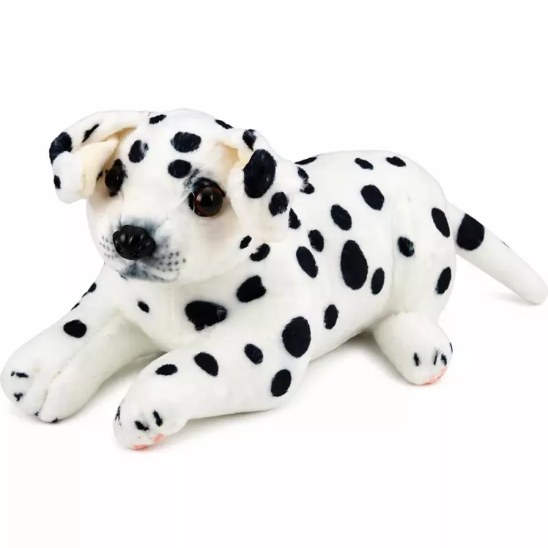 LEAN TOYS Peluche perro dálmata mascota perro suave 25 cm