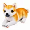 LEAN TOYS Peluche perro shiba inu mascota peluche perro suave 25 cm