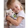 LEAN TOYS Peluche suave conejito caja de música mascota beige