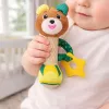 LEAN TOYS Sonajero peluche osito con mordedor y sonajero para bebés