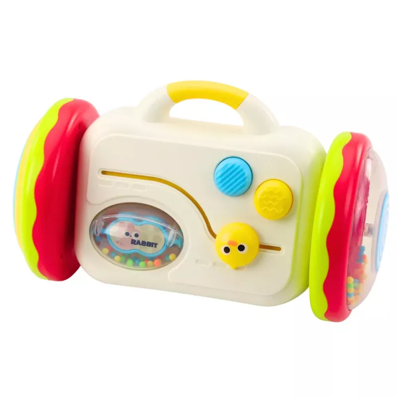 LEAN TOYS Espejo de escape juguete educativo interactivo para niños pequeños sonajero